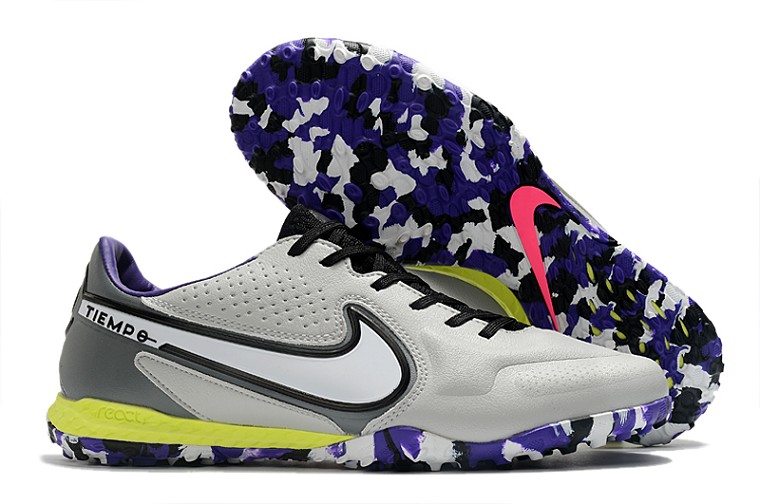 Nike React Tiempo Legend 9 Pro TF - gris blanc